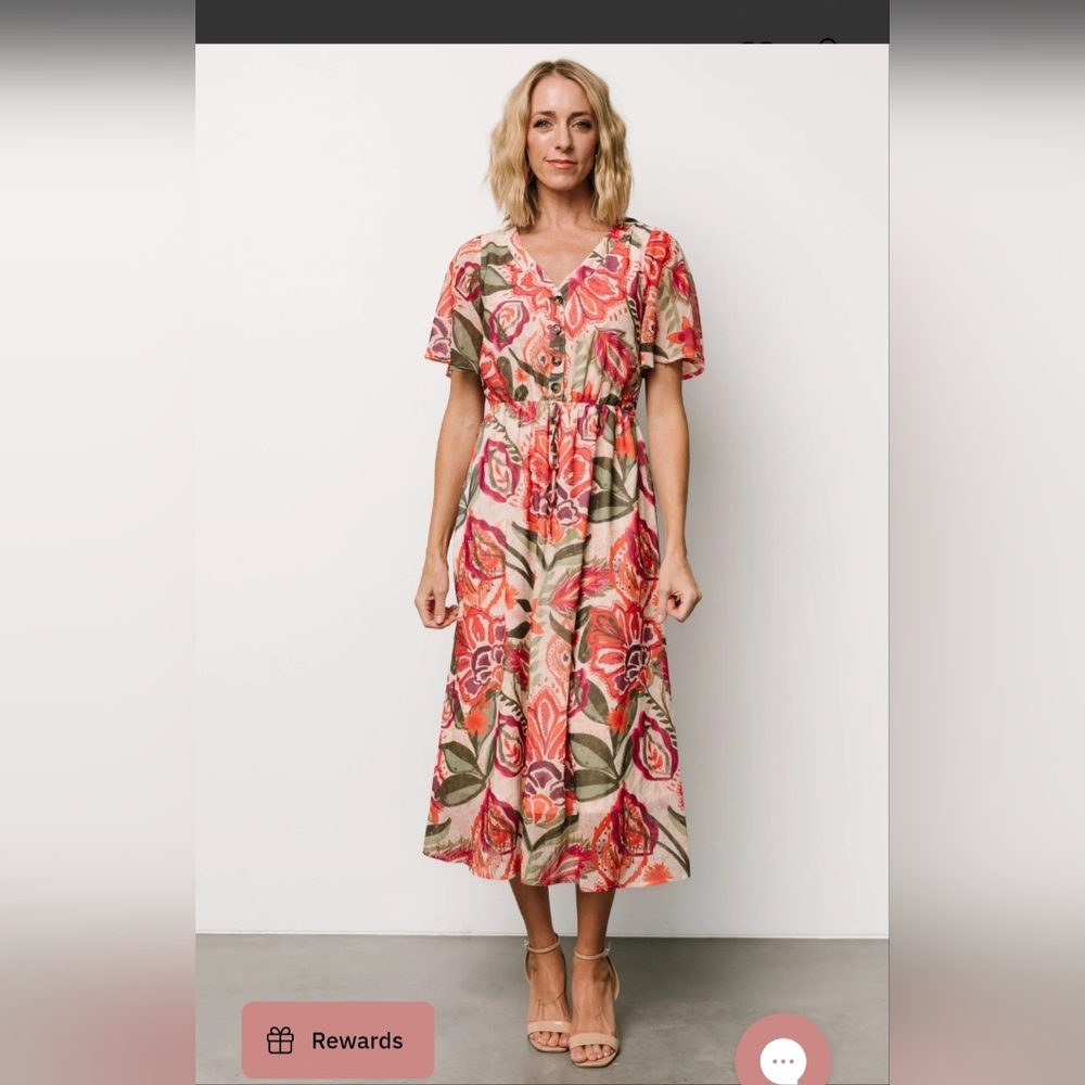 Baltic Born Floral Midi Dress